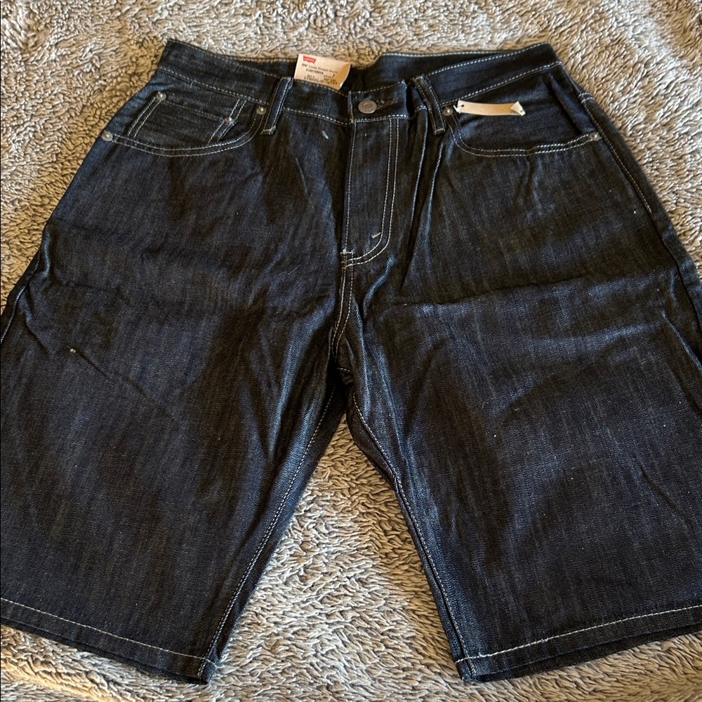 Levi's Men's Dark Indigo Denim Shorts - Classic Five-Pocket